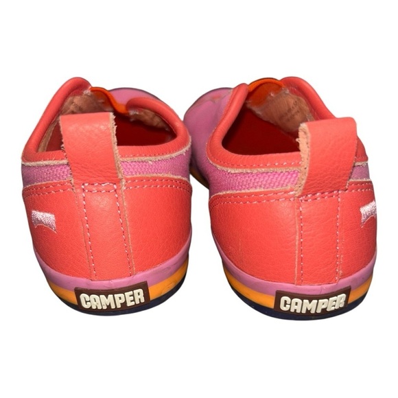 Camper Pursuit Kids Vintage Sport-Inspired Sneakers Pink & Orange Size 12.5 - Picture 3 of 14